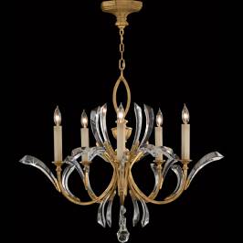 Светильник  потолочный подвесной (Люстра) Fine Art Lamps Beveled Arcs Gold, 763040