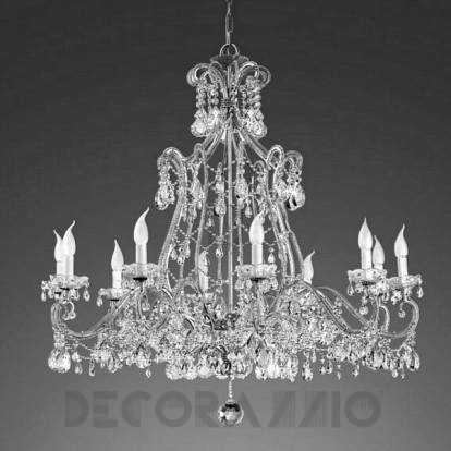 Светильник потолочный подвесной (Люстра) Arizzi 103 - 103/10 silver leaf