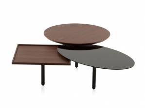 Кофейный, журнальный столик Porro 3TABLE, 3T
