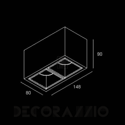 Светильник потолочный накладной Delta Light Boxy - 251 67 8222 A-A