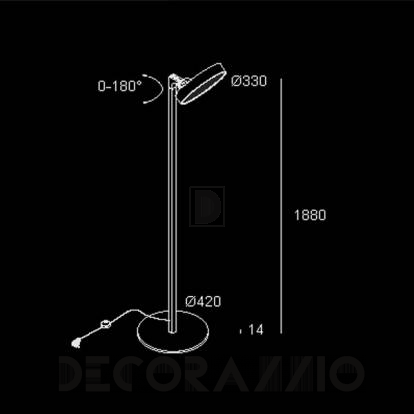 Светильник напольный (Торшер) Delta Light Supernova - 274 84 3224 W