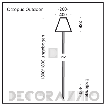 Светильник уличный напольный (Торшер) Top Light Octopus Outdoor - 19-01130GE