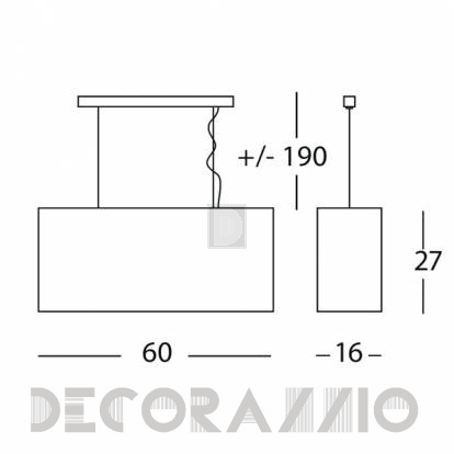 Светильник потолочный подвесной Morosini DRESS - 0391SO01AVIN