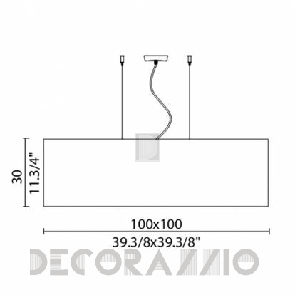 Светильник потолочный подвесной Murano Luce MLAMPSHADES - SOSQ10001
