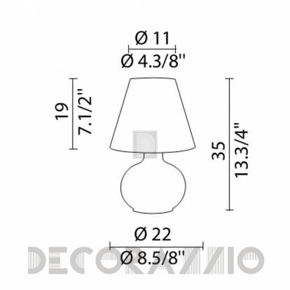 Светильник настольный (Настольная лампа) Murano Luce CANDY - LTCANP
