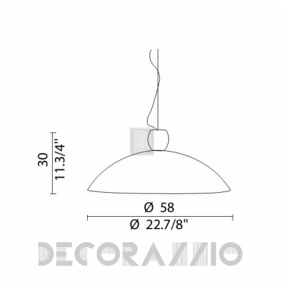 Светильник потолочный подвесной Murano Luce TULIP - SOTULIP60