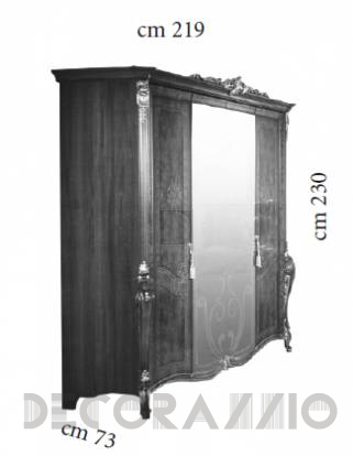 Шкаф гардеробный Arredo Classic Tiziano - Tiziano 4 DOORS WARDROBE