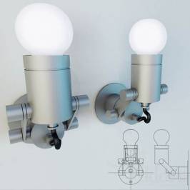 Светильник  настенный накладной Modular Nomad minimal E27, 10203405
