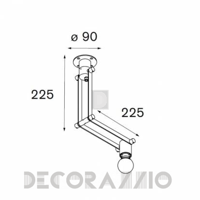 Светильник настенный накладной Modular Nomad minimal E27 - 10203305