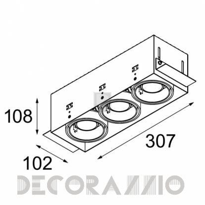 Светильник потолочный врезной (Светильник точечный) Modular Mini-multiple - 10382202