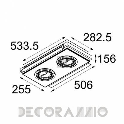 Светильник потолочный врезной (Светильник точечный) Modular Flush - 10900201