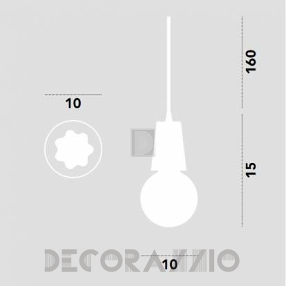 Светильник потолочный подвесной Modoluce Budino - BDIESE008B01050