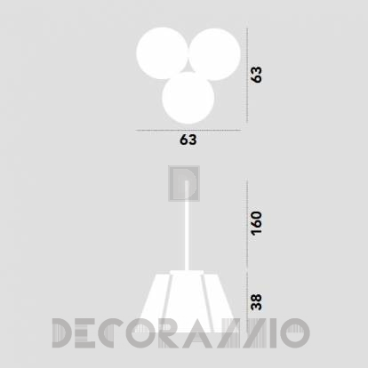 Светильник потолочный подвесной Modoluce FLORINDA - FLOESO003P01500