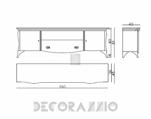 ТВ-аудио стойка Carpanese 3085 - 3085