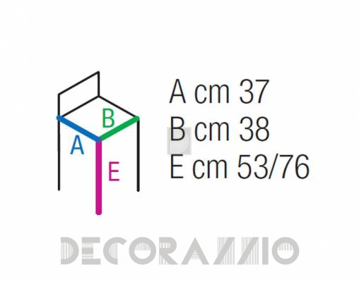 Стул барный Contral 325 BCO - 325 BCO
