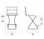 Стул барный Fasem Dress Bar - Dress Bar