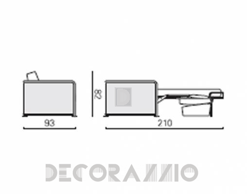 Диван Bk Italia 0123003B - 0123003B