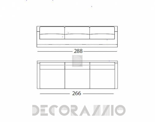 Диван Arflex 11300 white - 11300 white