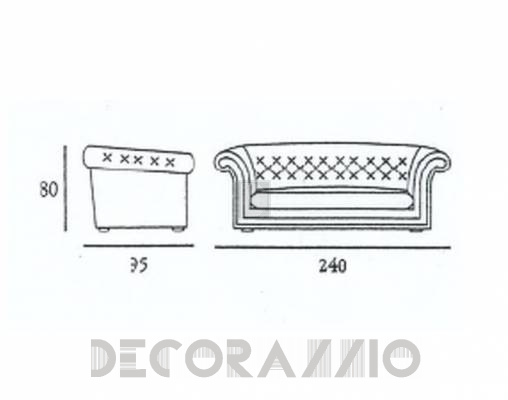 Диван Origgi MAJESTIC 3 posti - MAJESTIC 3 posti