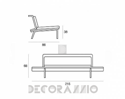 Диван Fasem Wing Sofa 215 - Wing Sofa 215
