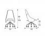 Кресло офисное Fasem Tender Tall Base girevole - Tender Tall Base girevole