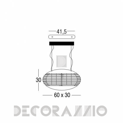 Светильник  потолочный подвесной Penta Tocco - 0405-23-20-BK