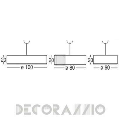 Светильник потолочный подвесной Penta Cylindrical pendants - 0604-20-64