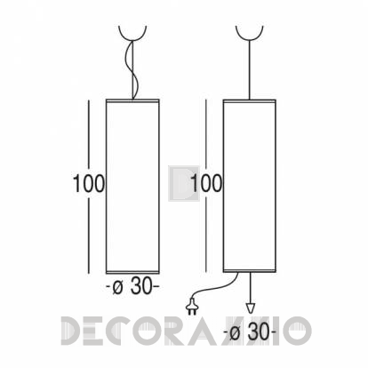 Светильник потолочный подвесной Penta Cylindrical pendants - 0610-20-53