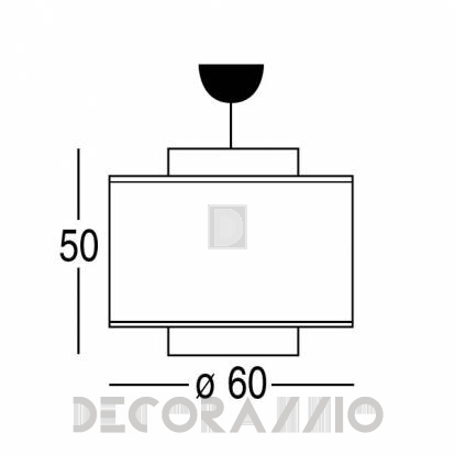 Светильник  потолочный подвесной Penta Fabric pendants - 9229-20-31