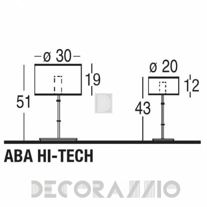 Светильник настольный (Настольная лампа) Penta Aba Hi-tech - 9402-01