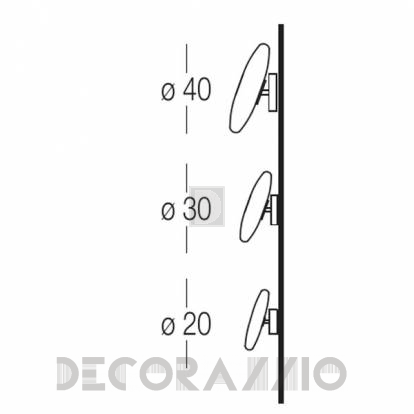 Светильник настенный накладной (Бра) Penta Mami - 1307-31-03-WH