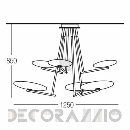 Светильник потолочный накладной Penta Mami - 1307-23-23-WH