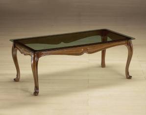 Кофейный, журнальный столик Morello Gianpaolo 119K TAVOLINO LONDRA TOP VETRO, 119K TAVOLINO LONDRA TOP VETRO