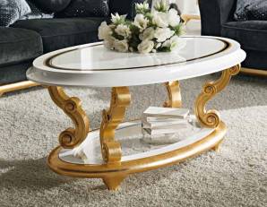Кофейный, журнальный столик Bacci Stile HB 014 oro, HB 014 oro