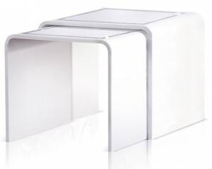 Приставной столик Acrila Nesting tables Black Whit, Nesting tables Black Whit
