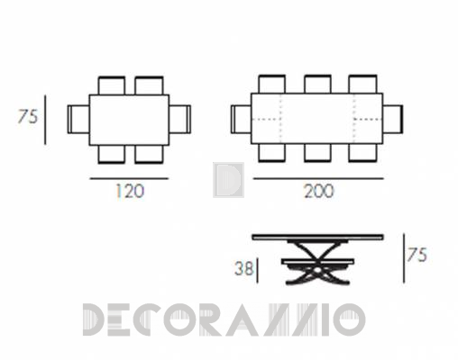Кофейный, журнальный столик Target Point TA150 Moka Dark brown 2209 - TA150 Moka Dark brown 2209