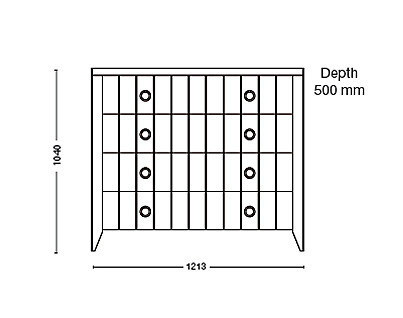 Комод Lineas Taller VC4 1 - VC4 1