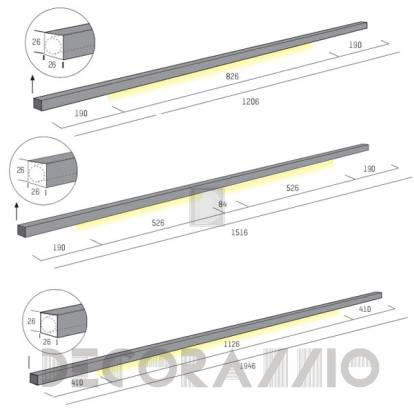 Светильник потолочный модульная система Molto Luce MILANO NOTTE SOLO - 16-1001