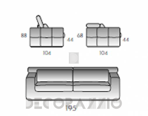Диван Rigosalotti DXD25 - DXD25
