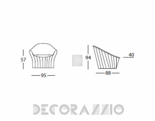 Кресло Arflex 11929 black - 11929 black