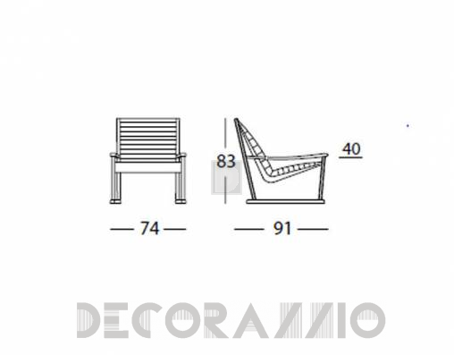 Кресло Arflex 2260 red\white - 2260 red\white