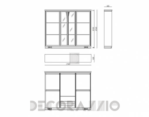Шкаф гардеробный Carpanese 2036 - 2036