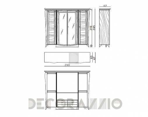 Шкаф гардеробный Carpanese 3026 - 3026