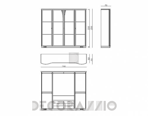 Шкаф гардеробный Carpanese 2046 2 - 2046 2