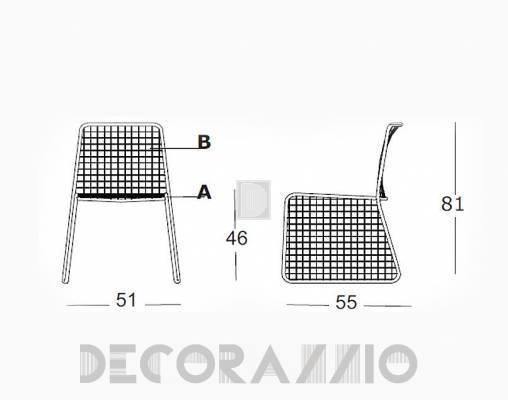 Стул Casprini NET NET white - NET NET white