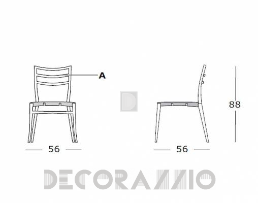 Стул Casprini SABRINA - SABRINA Monobloc White