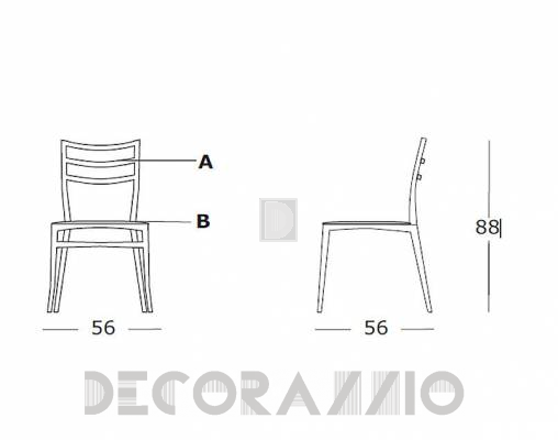 Стул Casprini SABRINA - SABRINA Soft Seat 3 Leather