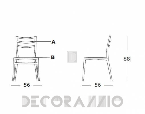 Стул Casprini SABRINA - SABRINA Soft Seat Leather