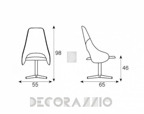 Стул Fasem Tender - Tender Tall Base croce