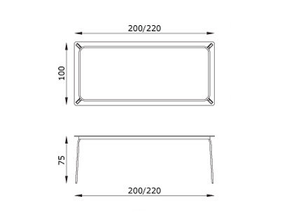Обеденный стол Fasem Ande T180 - Ande T180